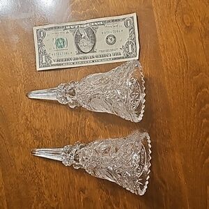 Hofbauer Byrdes Crystal Hand Bell Bird Etched - 1 Missing Ringer